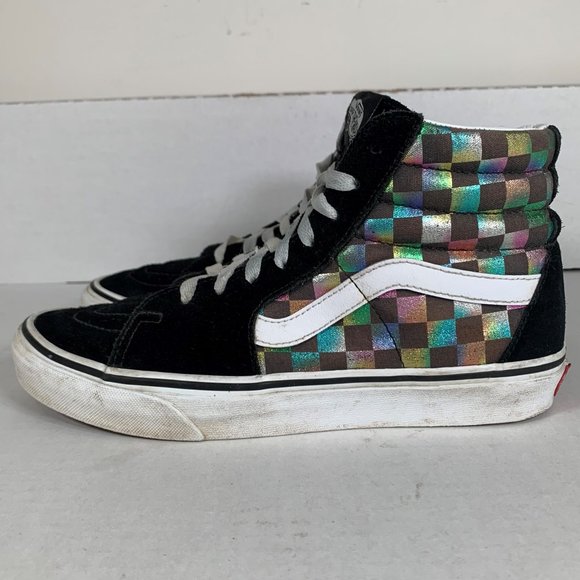 Vans Sk8-Hi Metallic Iridescent Checkerboard - Picture 4 of 9